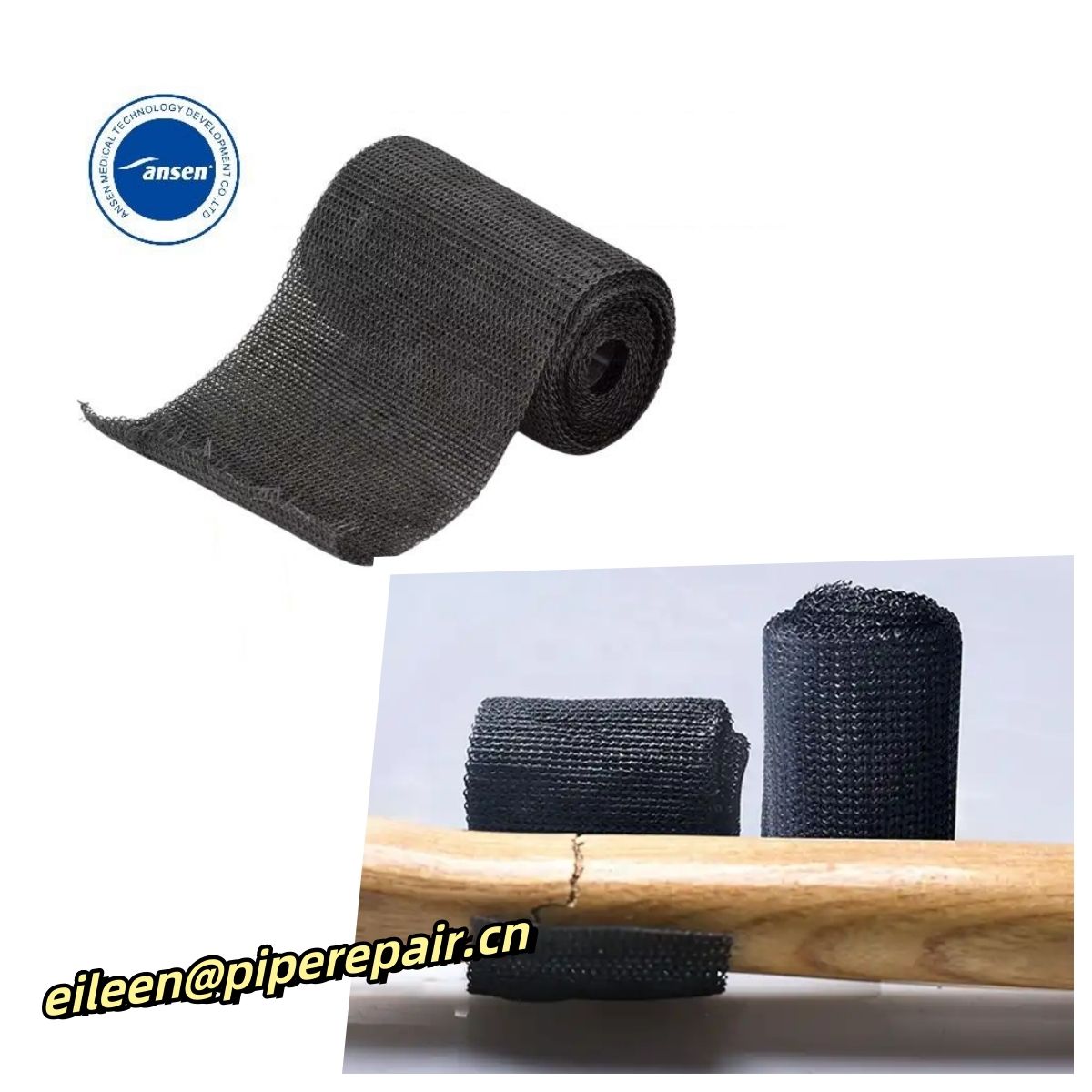 Wholesale Plumbing pipe repair bandage fast cured Pipe Repair Tape Fibreglass Fix Bandage