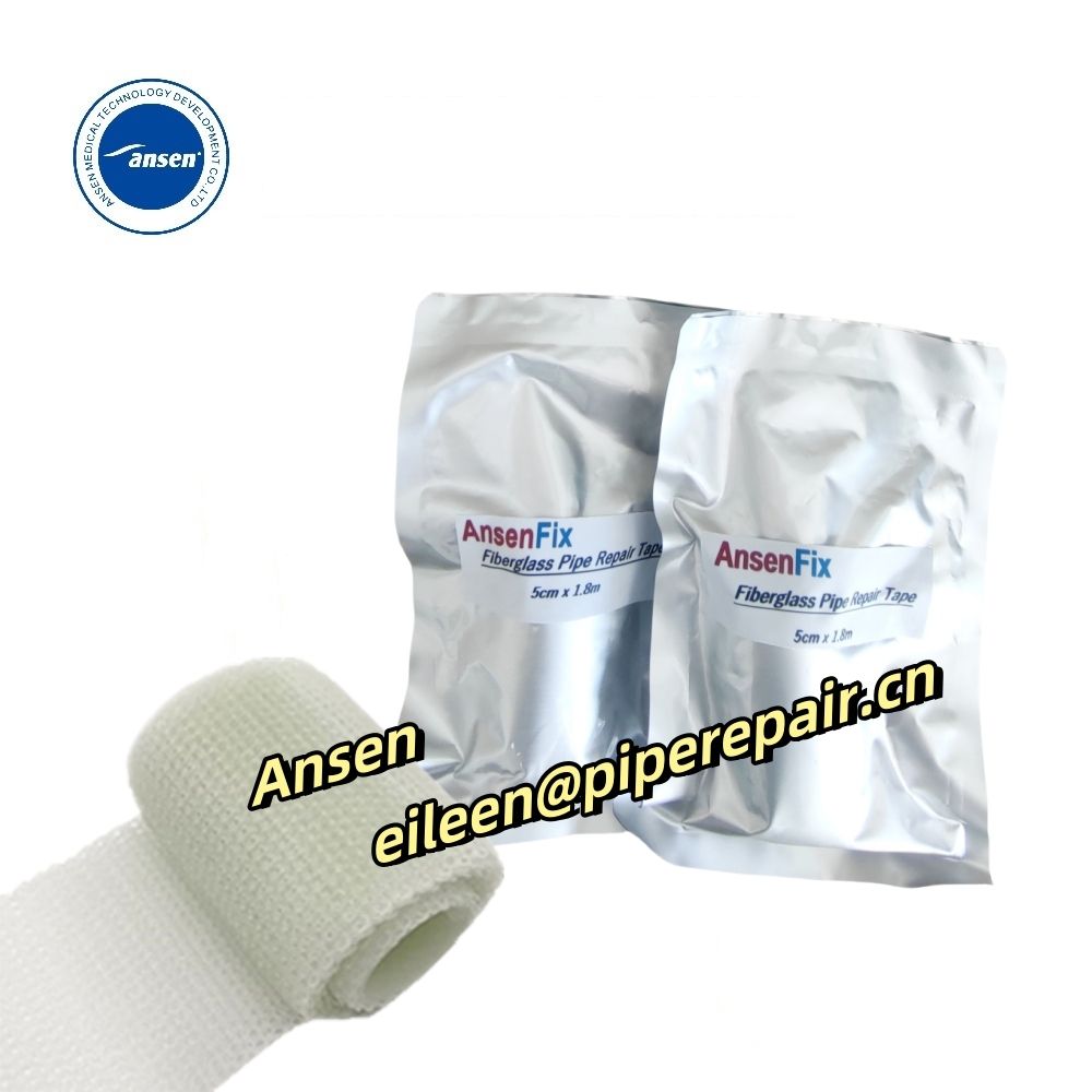 Wholesale Plumbing pipe repair bandage fast cured Pipe Repair Tape Fibreglass Fix Bandage