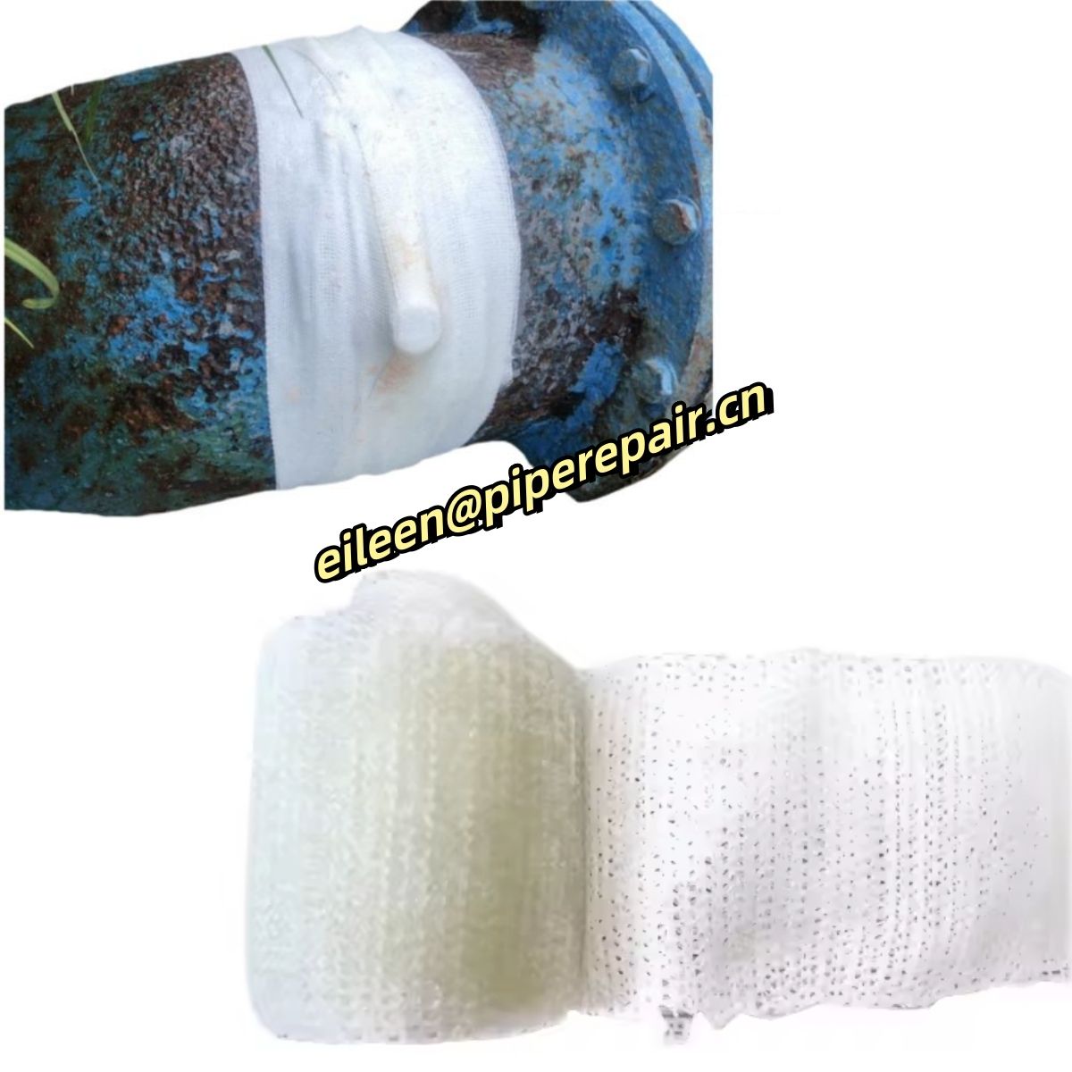 Water Activated Resin-Soaked Repair Tape Pipeline Leak Repair Kit