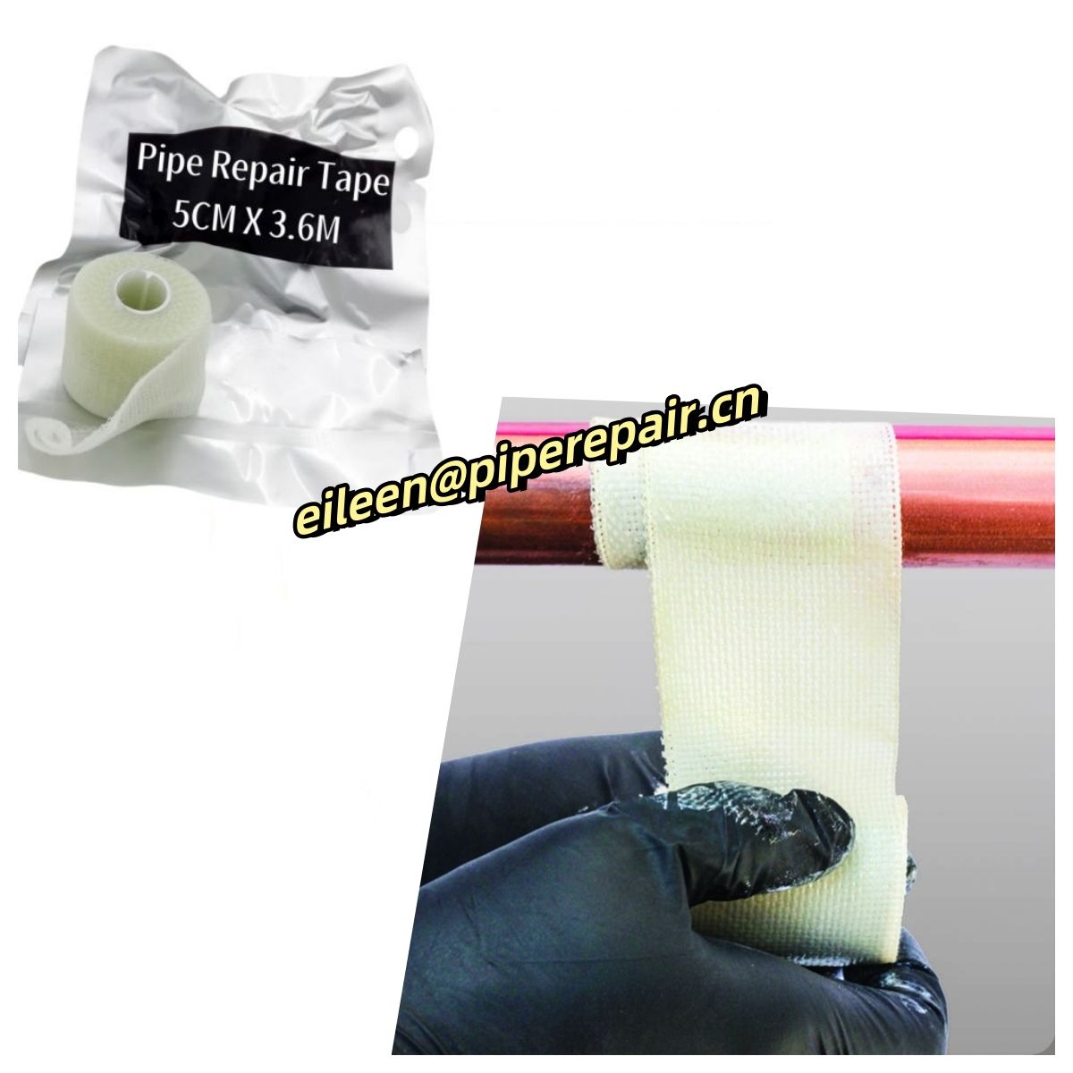 Water Activated fiberglass resin impregnated Pipe Repair Bandage for Emergency pipeline Leak Repair