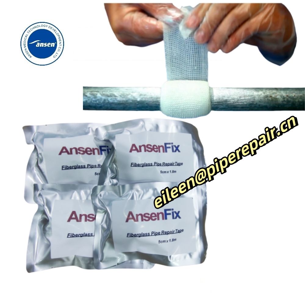 Water Activated fiberglass resin impregnated Pipe Repair Bandage for Emergency pipeline Leak Repair