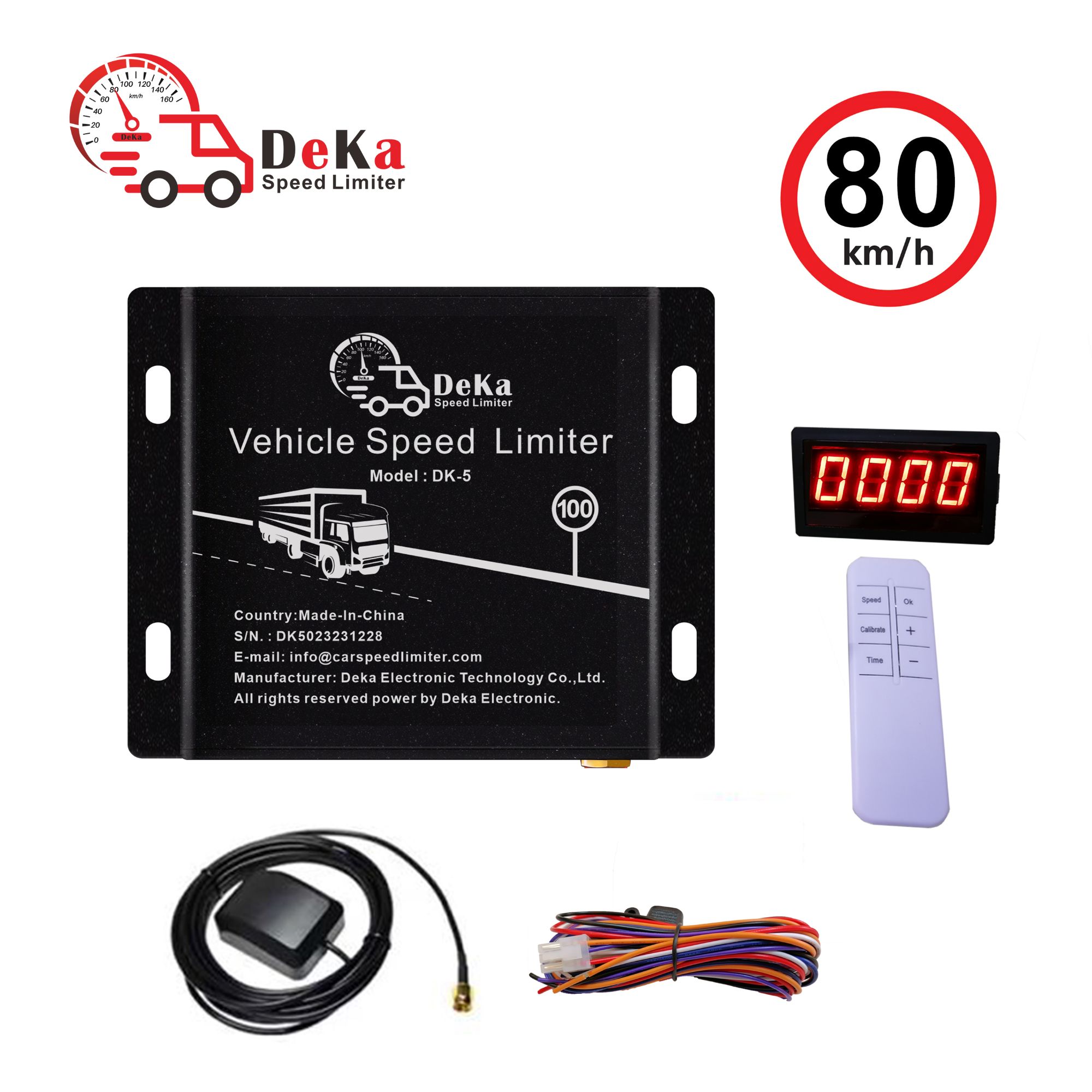 Deka electronic governor vehicle speed governor Gps car Speed Limiter device for Bus Trucks Cars Installation