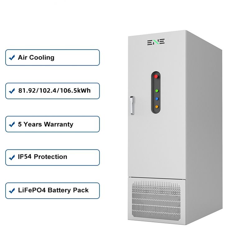 OEM Bess Air Cooling 81.92KWh/102.4kWh/106.5kWh high voltage Industrial & Commercial Energy Storage solutions