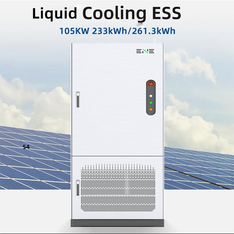 Liquid Cooling 105KW 233kWh/261.3kWh Solar Energy Storage System Bess For Industrial And Commercial Energy Storage