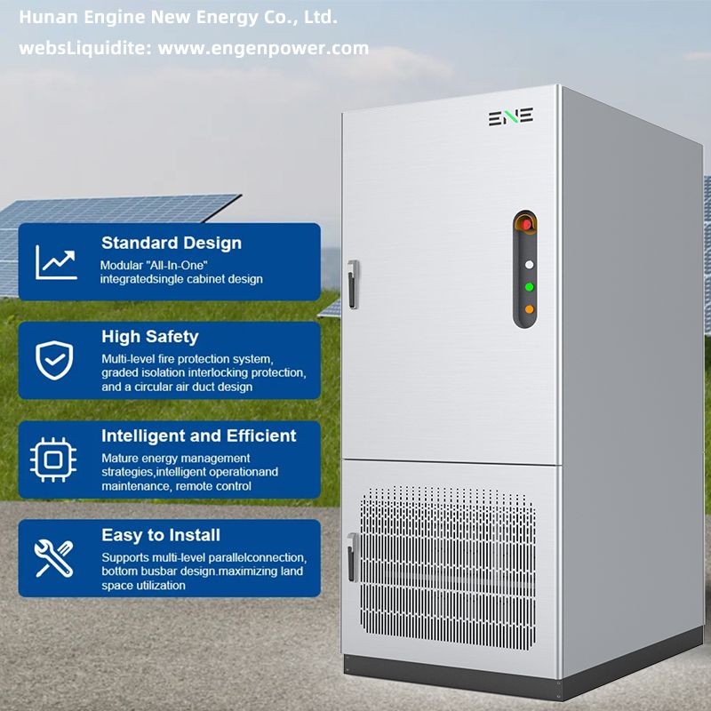 Liquid Cooling 105KW 233kWh/261.3kWh Solar Energy Storage System Bess For Industrial And Commercial Energy Storage