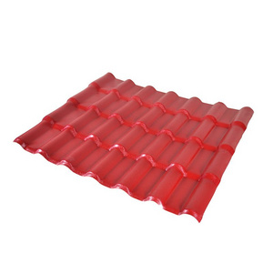 Fire Resistant Heat Insulated Building Materials Tile Sheet For Roof Synthetic Resin Roof