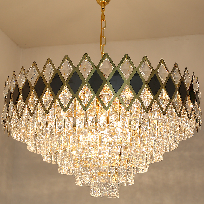 Modern Luxury Decorative Crystal Chandelier Ceiling Lamp For Living Room Dining Room