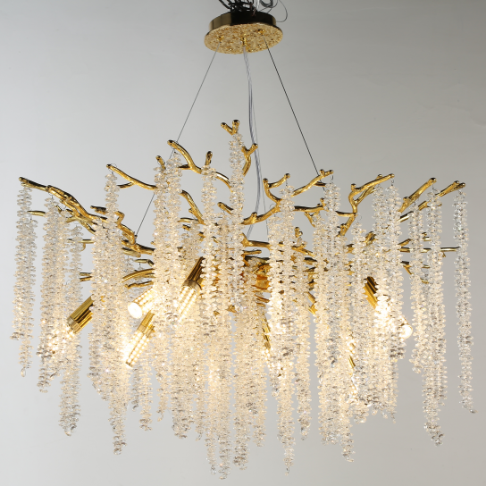 Modern Luxury Decorative Crystal Chandelier Ceiling Lamp For Living Room Dining Room