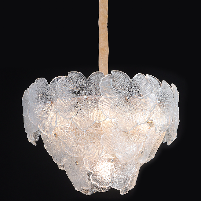 Contemporary Patent French Vintage Living Glass Led Crystal Chandelier Pendant Light