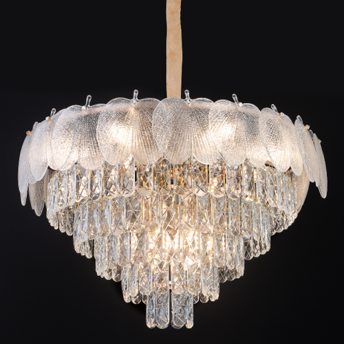 Contemporary Patent French Vintage Living Glass Led Crystal Chandelier Pendant Light