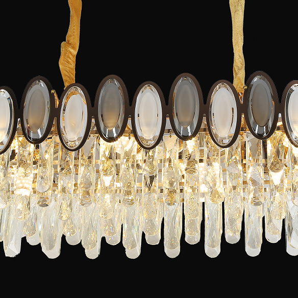 Luxury Crystal Living Room Ceiling Light Chandelier Bedroom Quality Lamps Pendant Light