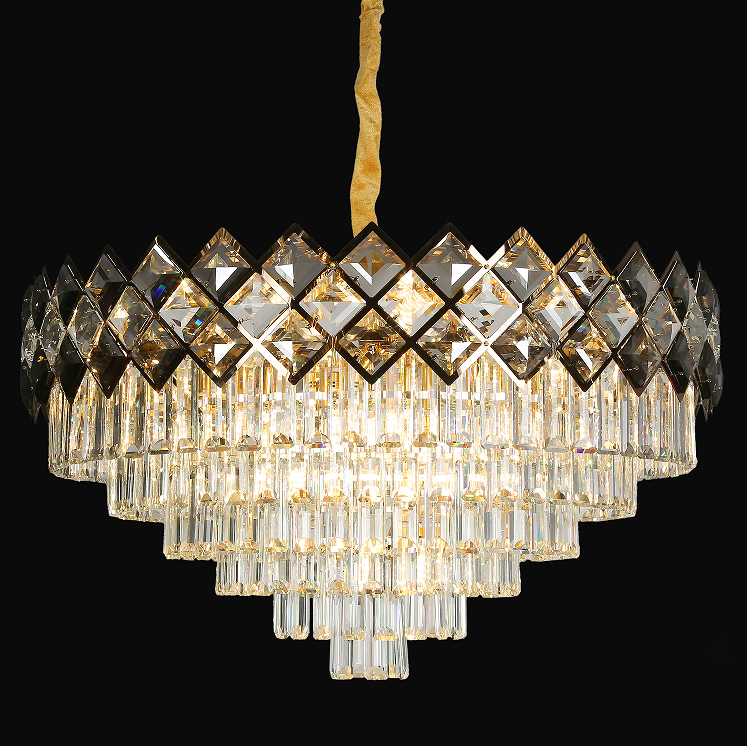 Luxury Crystal Living Room Ceiling Light Chandelier Bedroom Quality Lamps Pendant Light