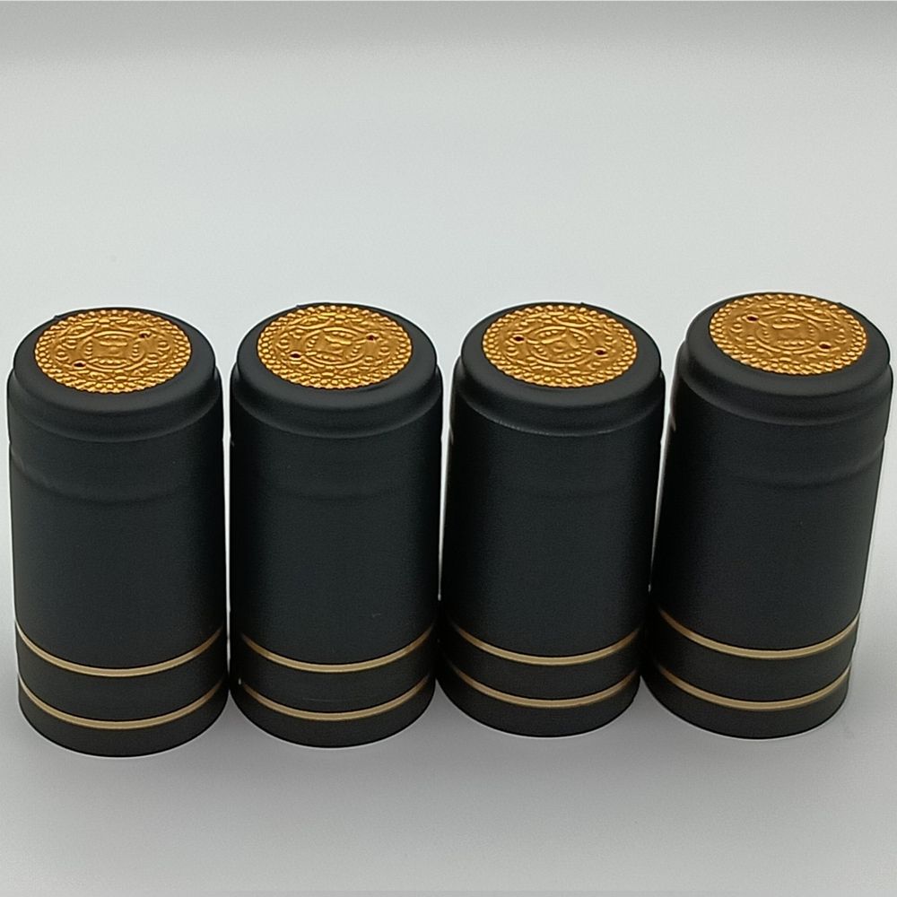 Customize Seal Foil Glass Bottle Encapsulation Cap Heating Shrinkable Film Capsule For Bar Supplies