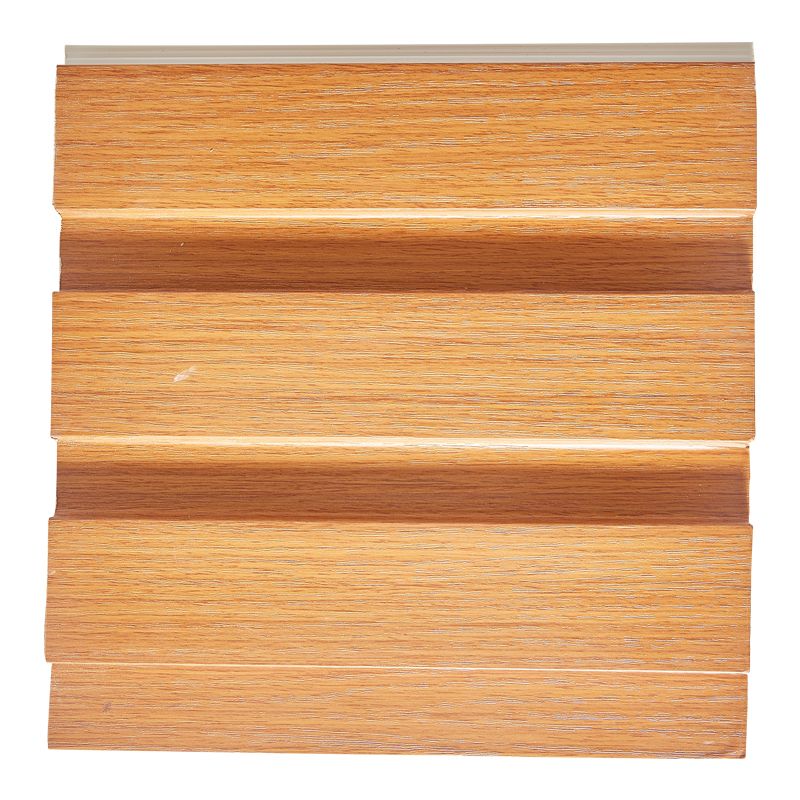 PVC Coating Cladding Fluted WPC Board Wall Panel For Home Decoration