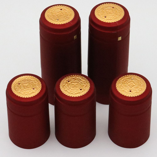 Wholesale Cheap Multiple Color Plastic Seal Grape Empty Wine Bottle Sealing Pvc Heat Shrinkable Capsule