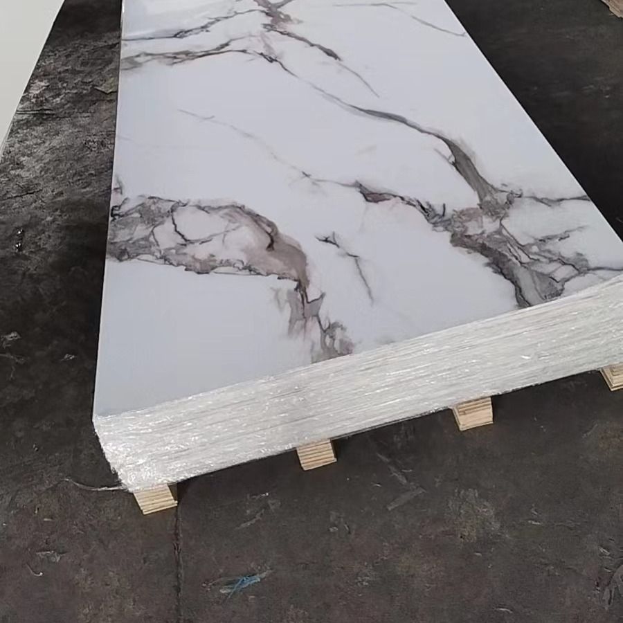 Waterproof Design Office Home Tv Background Decoratives Uv Board Marble Alternatives Wall Panels