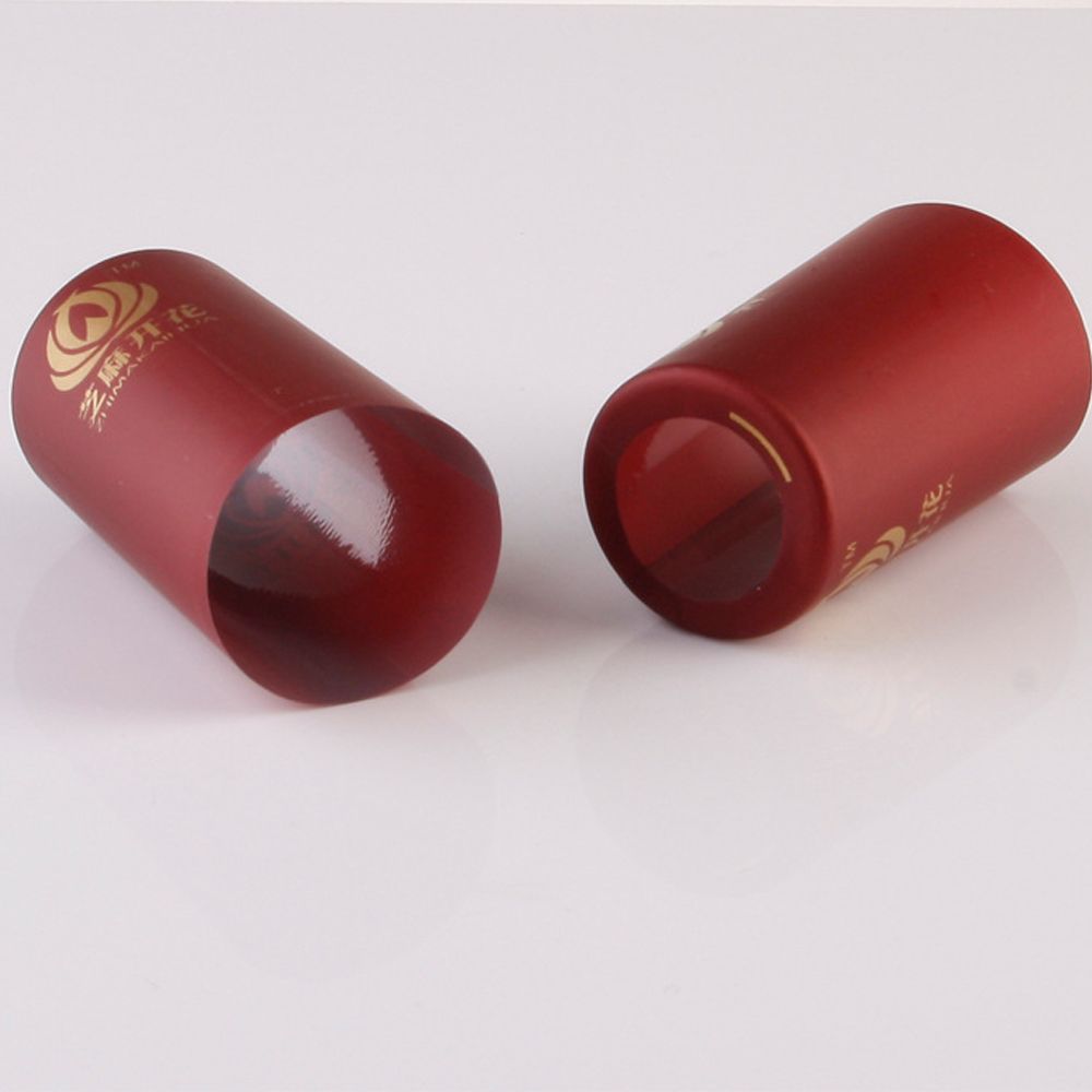 Wholesale embossed wine bottle seal pvc wine bottles heat shrink capsules for cooking oil glass bottle with tear line