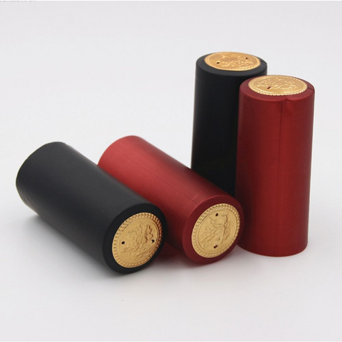 Wholesale embossed wine bottle seal pvc wine bottles heat shrink capsules for cooking oil glass bottle with tear line