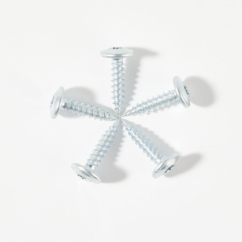 Truss washer head zinc plated self tapping screw