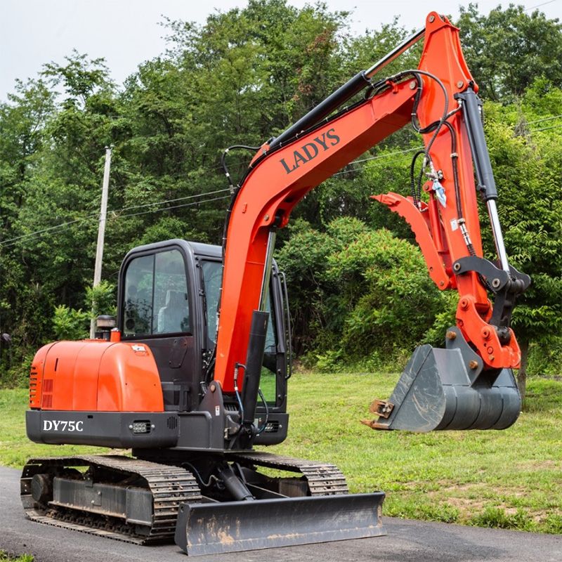 LADYS DY75C Medium Excavator Euro 5/EPA Yanmar 4TNV94L Excavator for sale