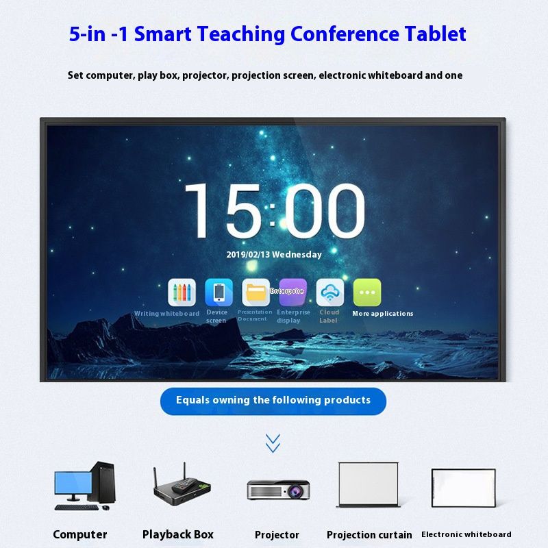 Smart Tv Interactive Whiteboard Electronic Teaching Board For Science Education