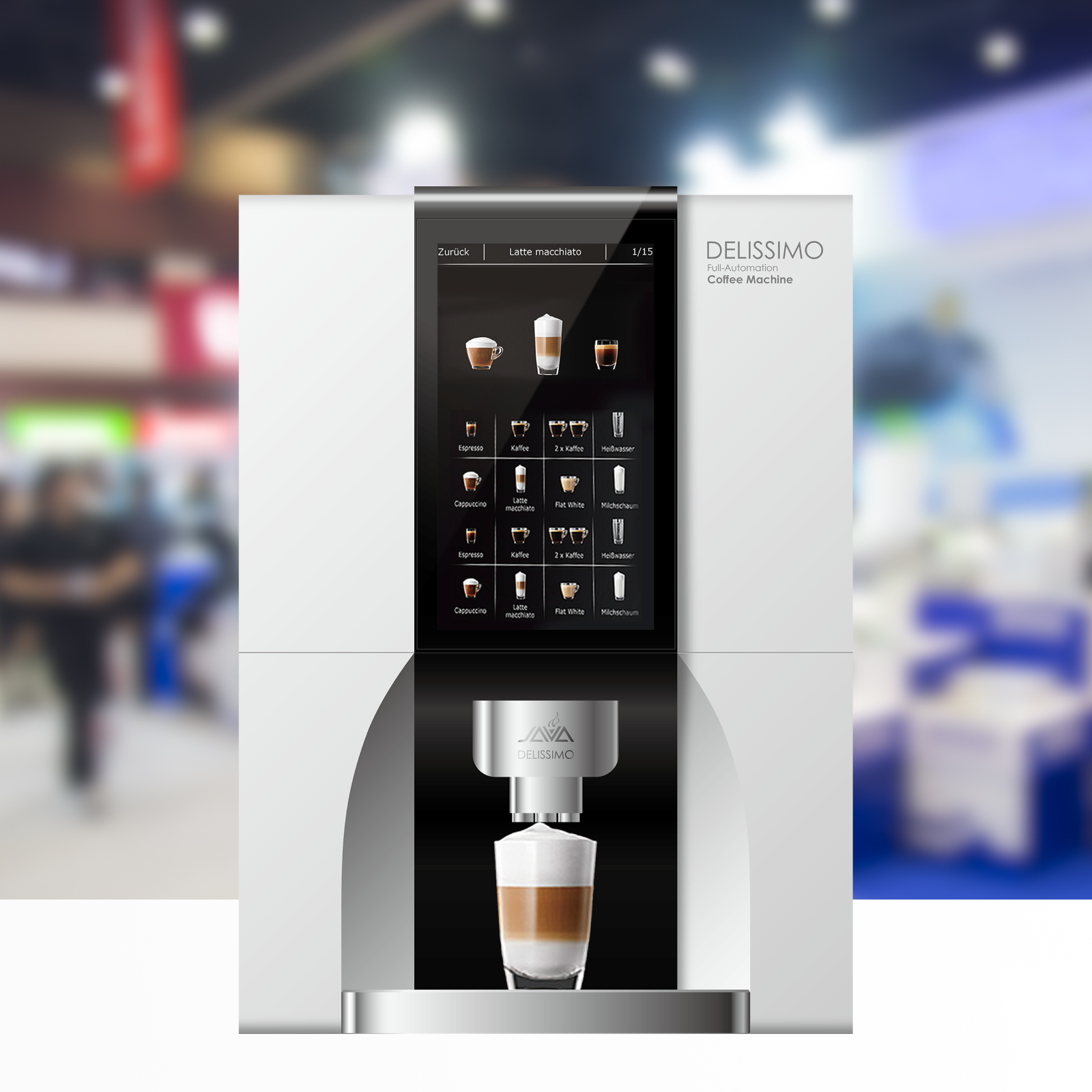 Commercial bean to cup coffee vending machine