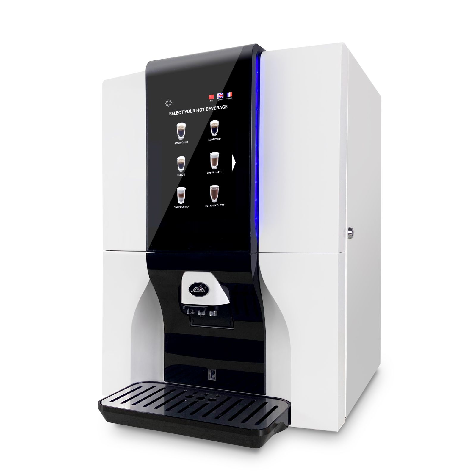 Commercial bean to cup coffee vending machine