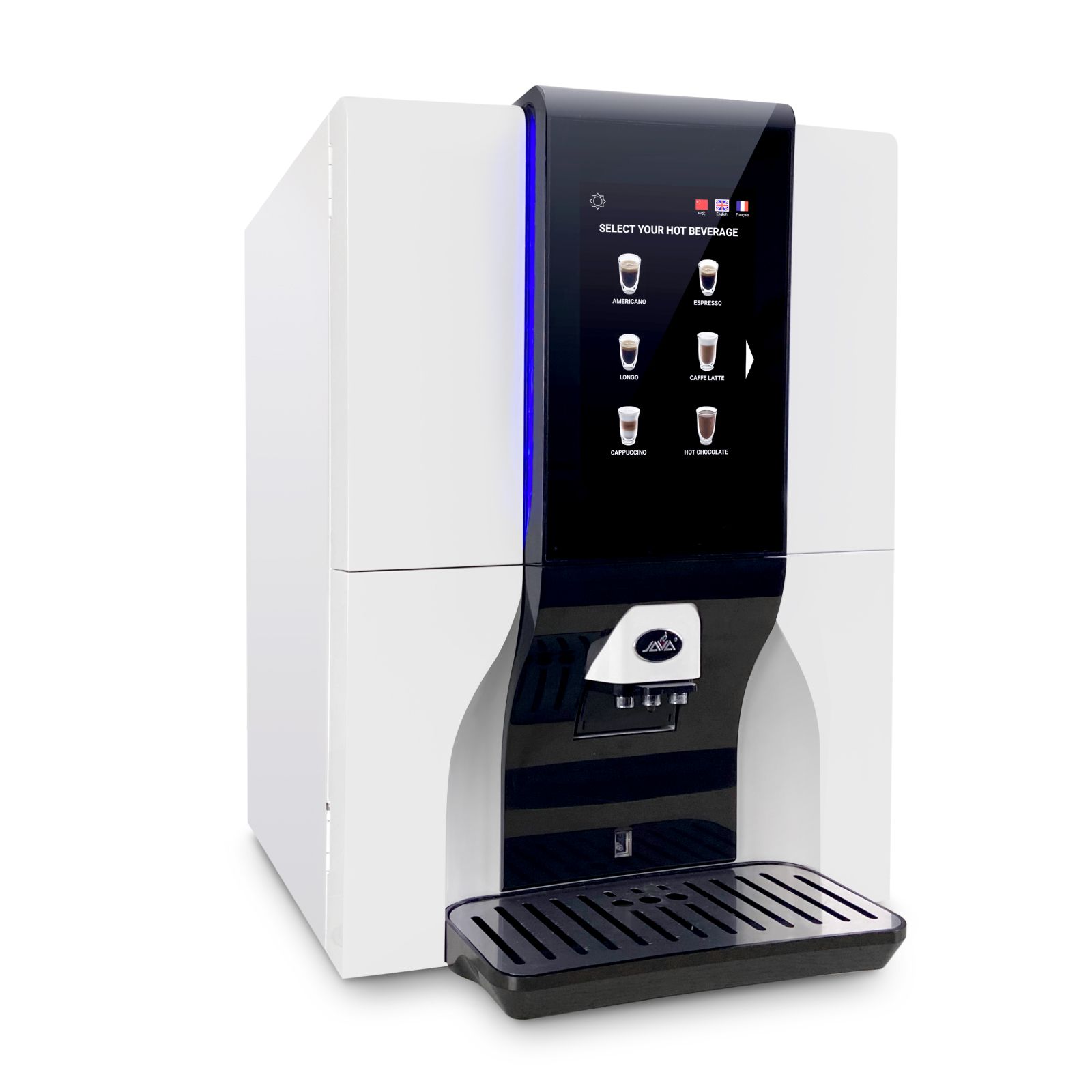 Commercial bean to cup coffee vending machine