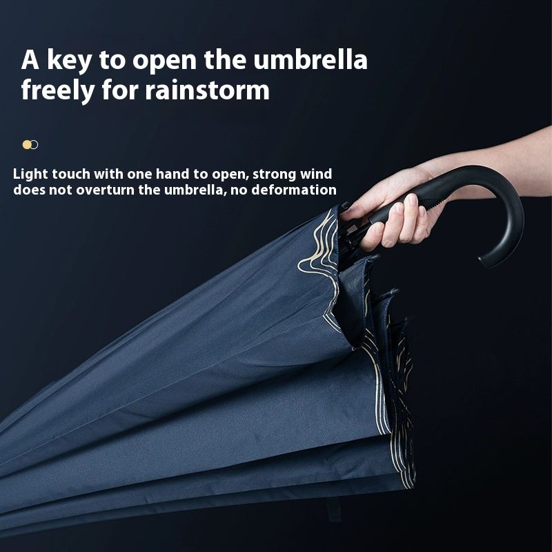 Liangzhu Museum oversized double long handle umbrella