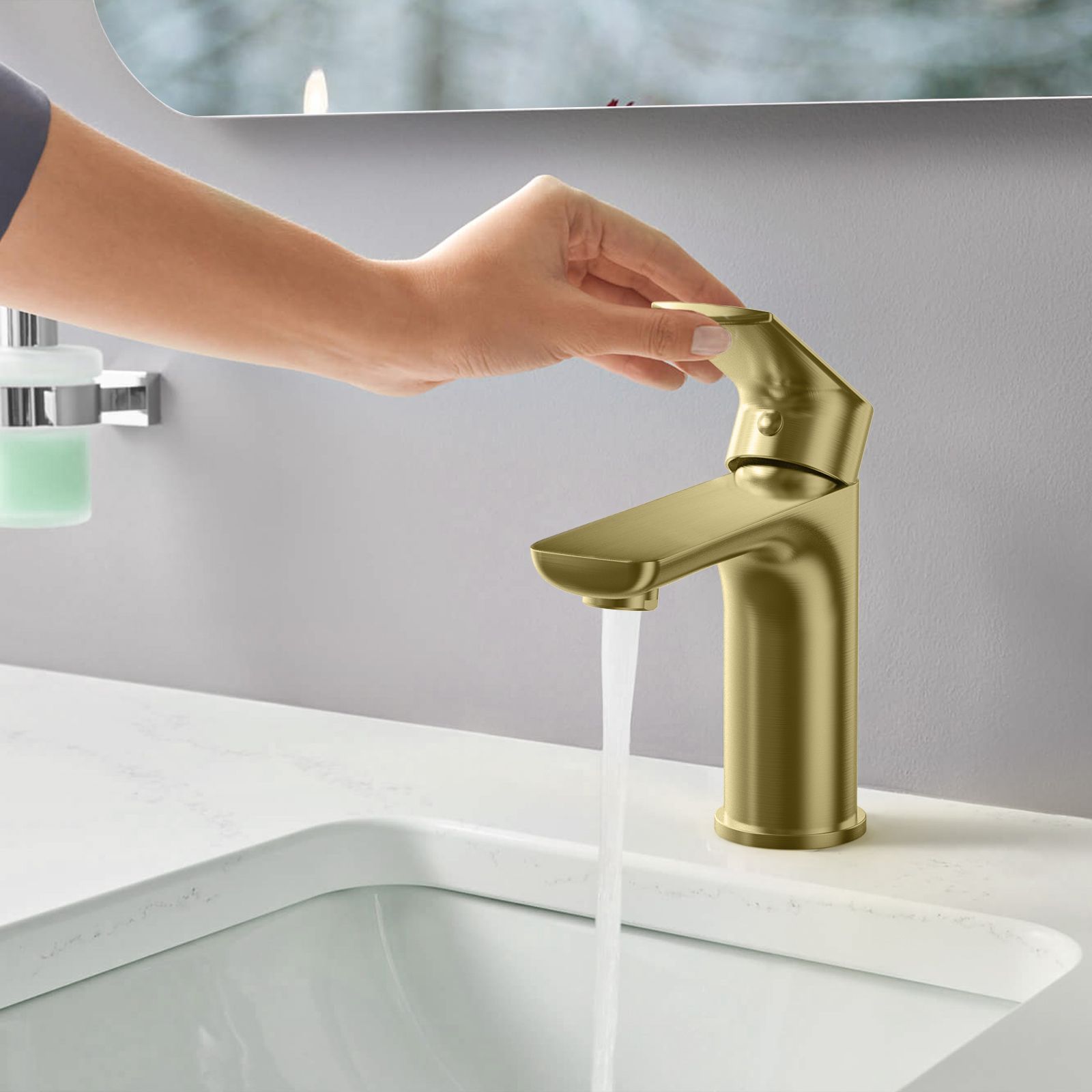 Nile Bathroom Basin Faucet Solid Brass Construction With Spain Citec Cartridge & Swiss Neoperl Aerator