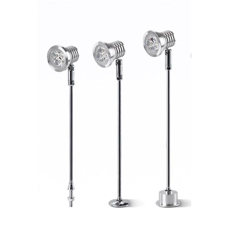 Factory 1W 3W LED Counter Standing Spotlight Jewelry Display Lamp Watch Glasses Showcase Display Case Cabinet Lights AC220V