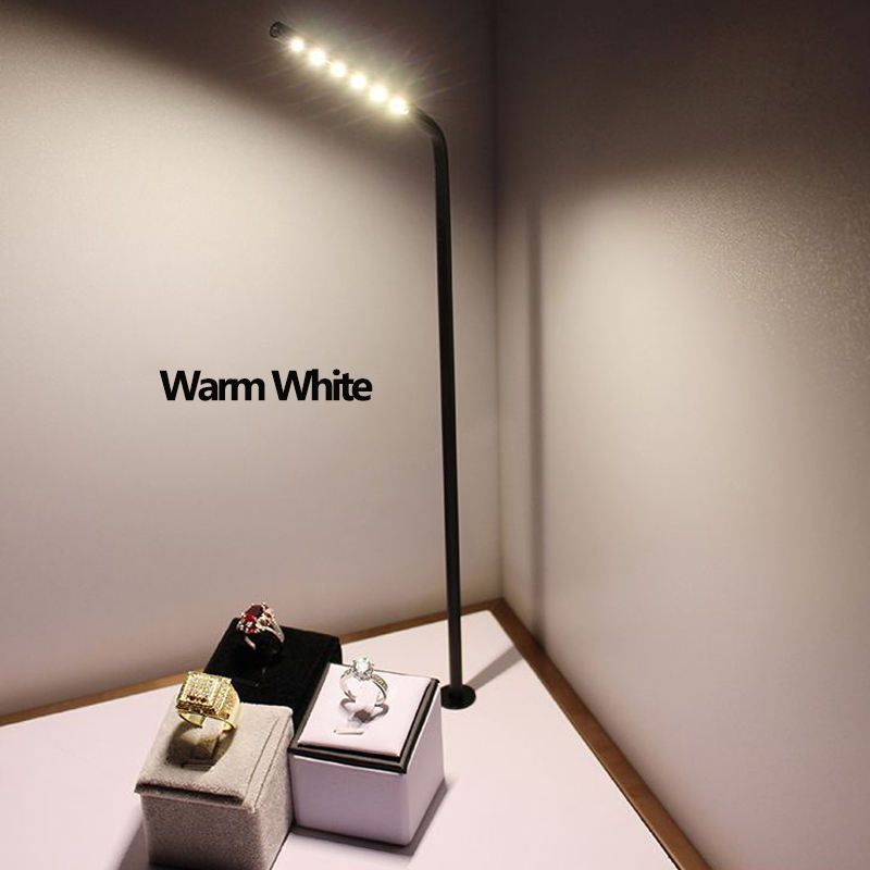 High Lumen 3W LED Showcase Display Lighting Jewellery Cabinet Lights 360 Degree Rotatable Watch Museum Exhibition Spotlights