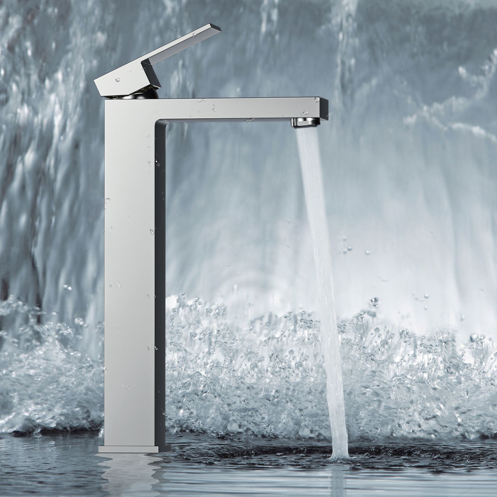 Single Handle Bathroom Sink Faucet With Optional Pop-Up Drain AB001000CH