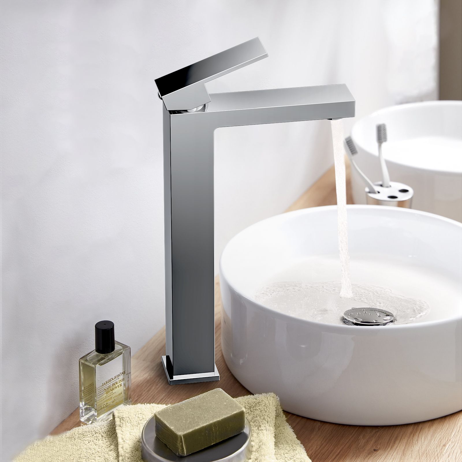 Single Handle Bathroom Sink Faucet With Optional Pop-Up Drain AB001000CH