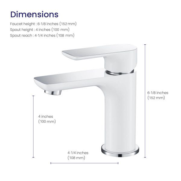 Nile Bathroom Basin Faucet Solid Brass Construction With Spain Citec Cartridge & Swiss Neoperl Aerator AB000003CW