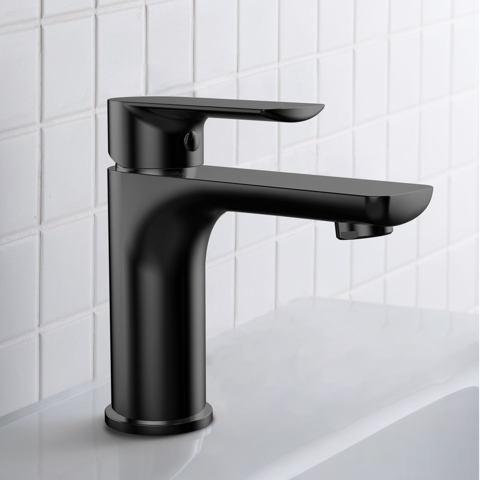 Nile Bathroom Basin Faucet Solid Brass Construction With Spain Citec Cartridge & Swiss Neoperl Aerator AB000003MB