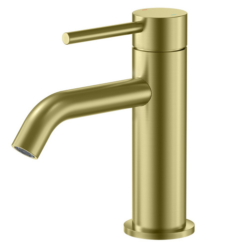 Circular Single Hand Wash Basin Faucet Made Of Solid Brass Construction AB000004BG