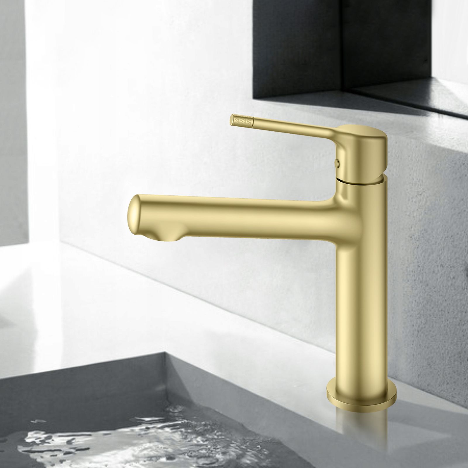 MAJI Single Hole Bathroom Wash Basin Faucet With Ceramic Cartridge-AB000014BG