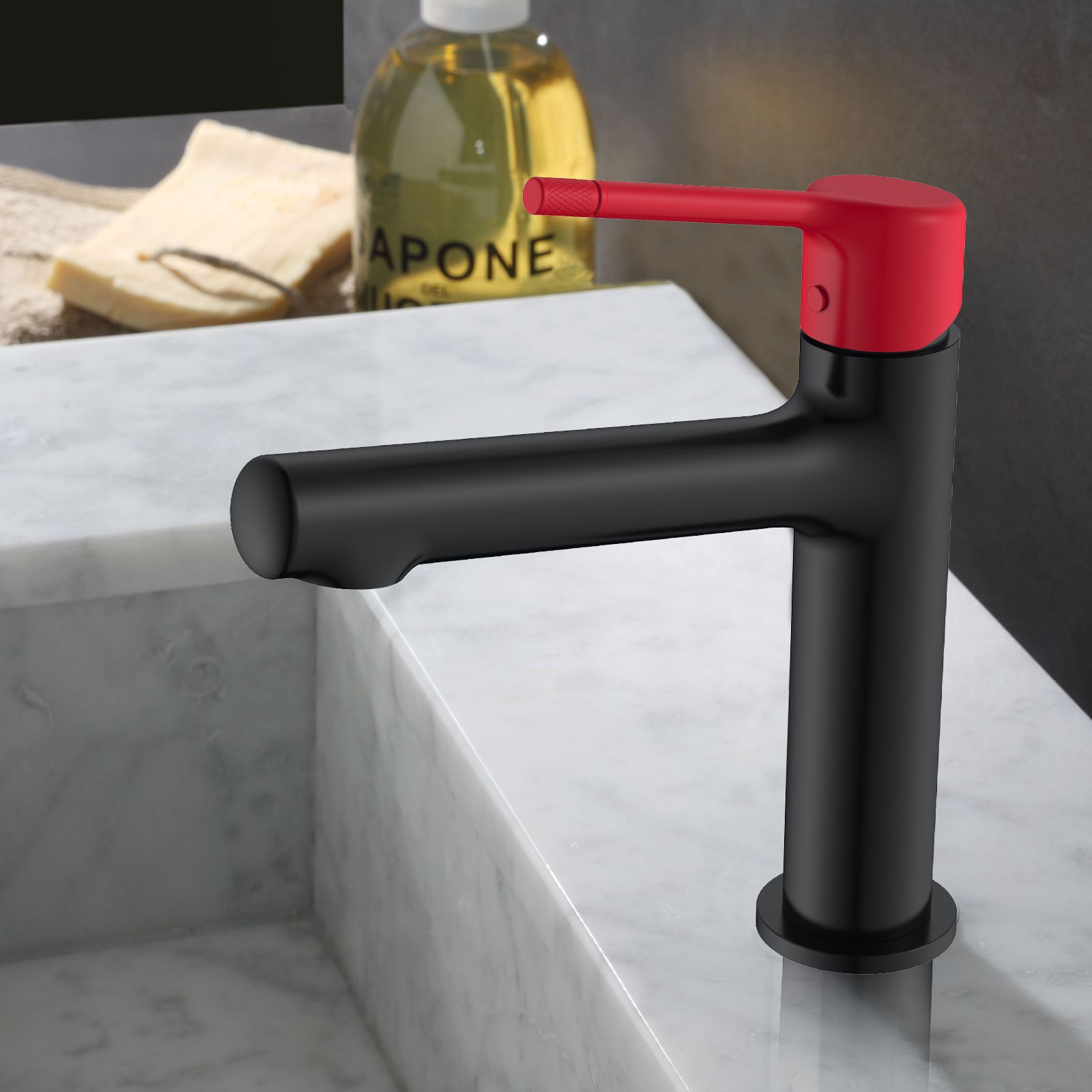 MAJI Single Hole Bathroom Wash Basin Faucet With Ceramic Cartridge-AB000014MBR