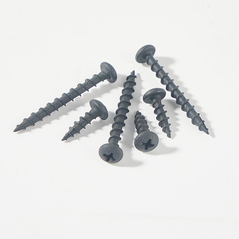 Black phosphated pan head self tapping screw T17