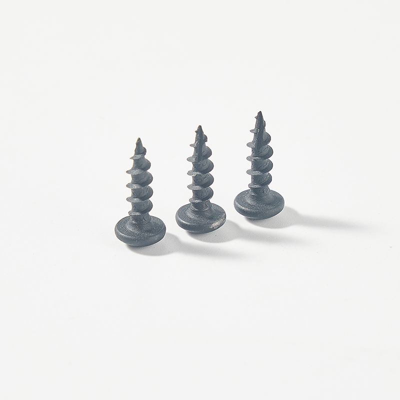 Black phosphated pan head self tapping screw T17