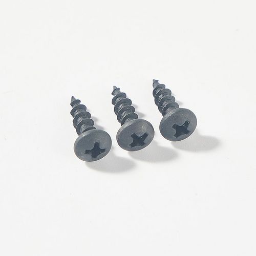 Self tapping screw with black surface