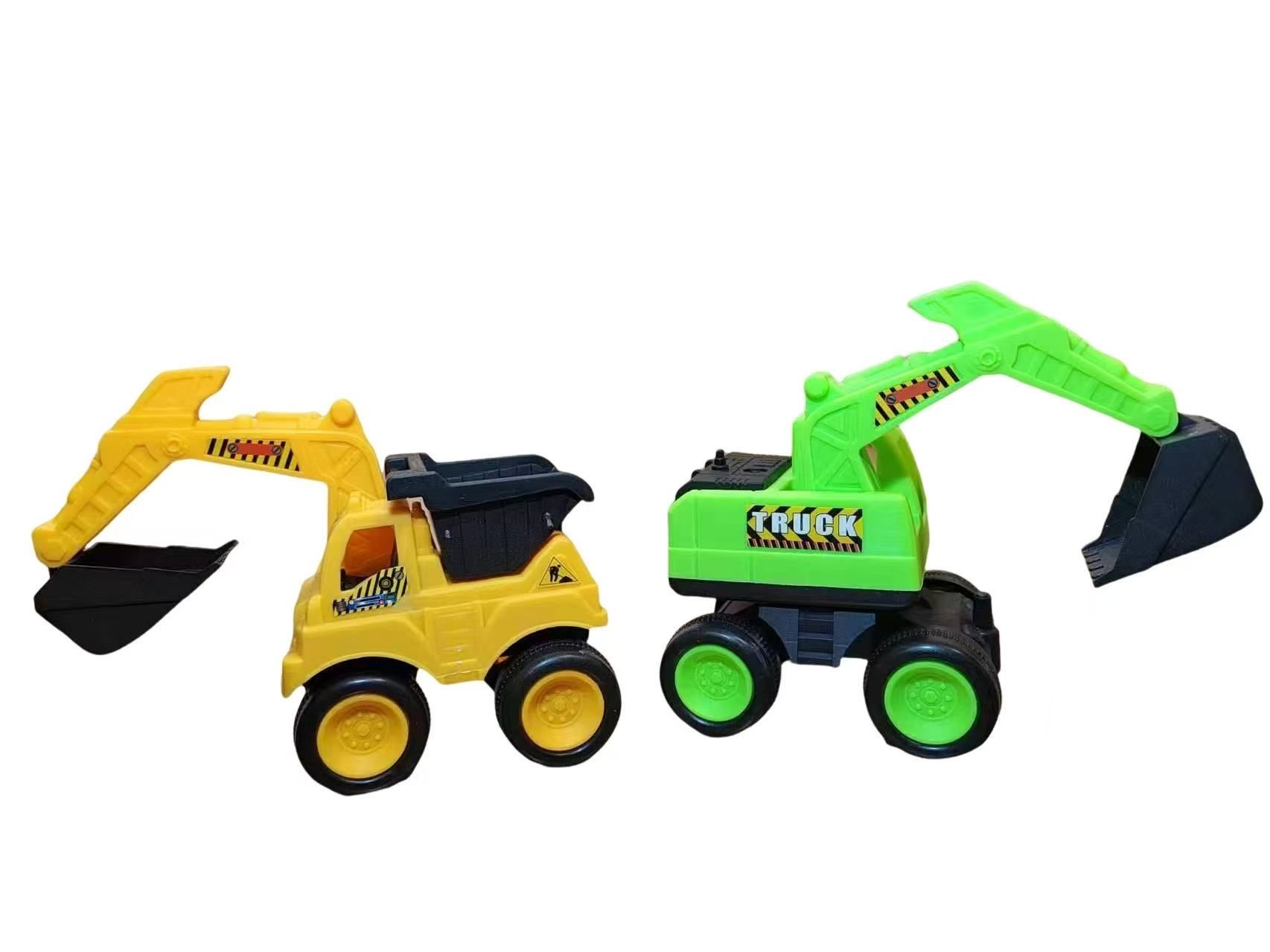 Children's toy excavator 4 wheel excavator toy car engineering vehicle