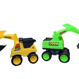 Children's toy excavator 4 wheel excavator toy car engineering vehicle