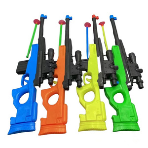 Children's toy sniper rifle, soft leather shotgun, press spring sniper rifle