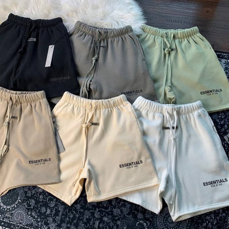 china manufacture custom ESSENTIALS Shorts Reflective French Terry Cotton Shorts wholesale