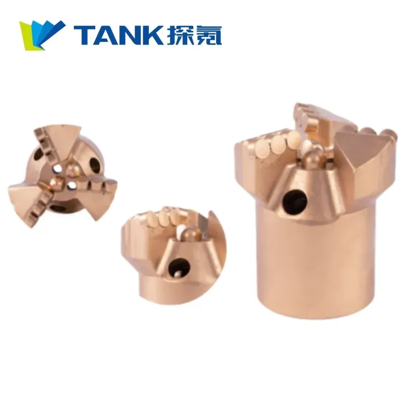 Professional Quality Three-wing Concave PDC Coreless Drill Bits for Granite and Other Rocks an Efficient Drilling Option