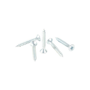 White A2 zinc plated chipboard screw