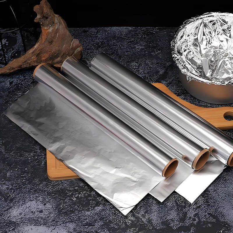 Disposable Food Packaging Aluminum Foil Paper - Ideal for Burritos, Hot Dogs, and Sandwiches