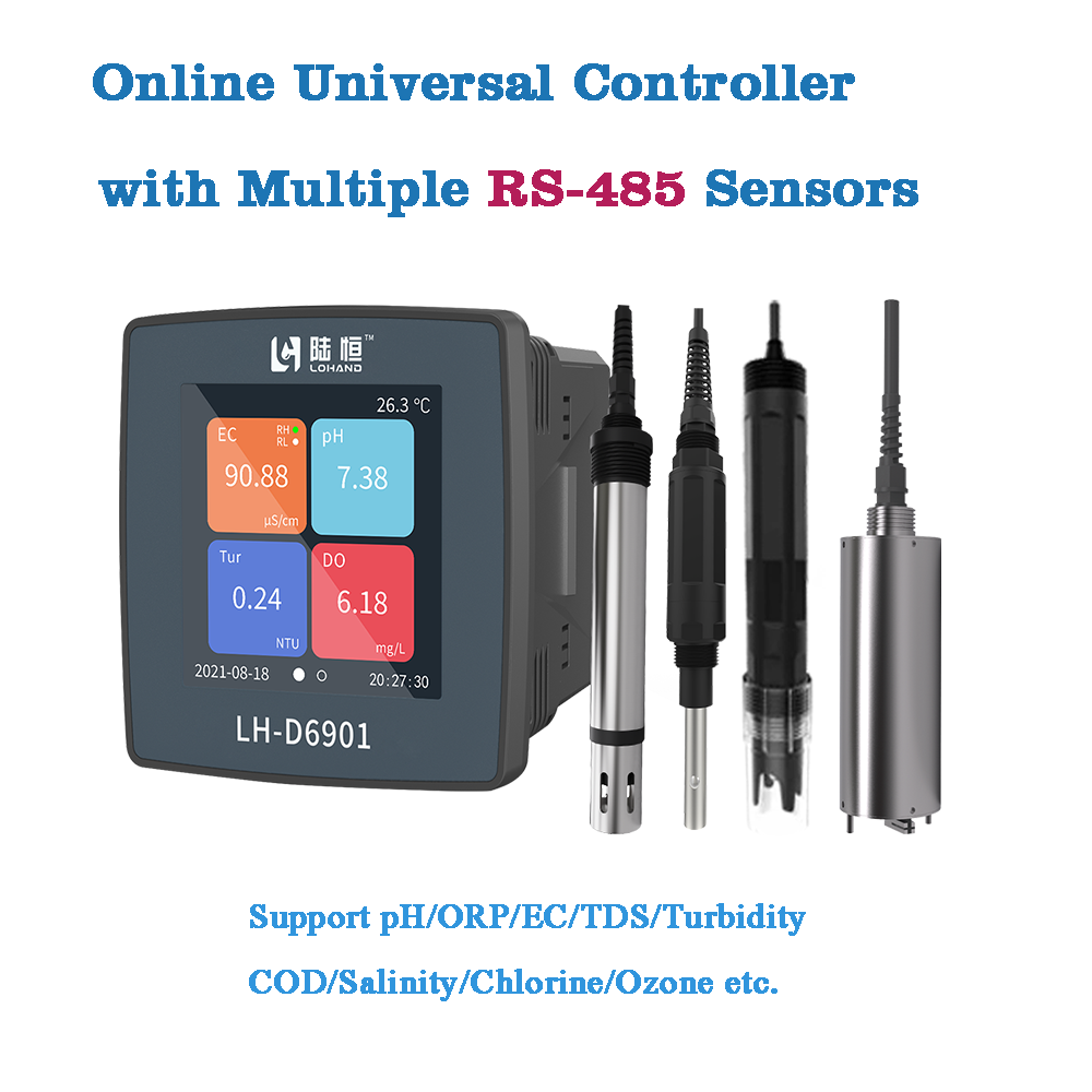 Industrial Use Water Quality Monitor Online Universal Controller 4 Channels Transmitter